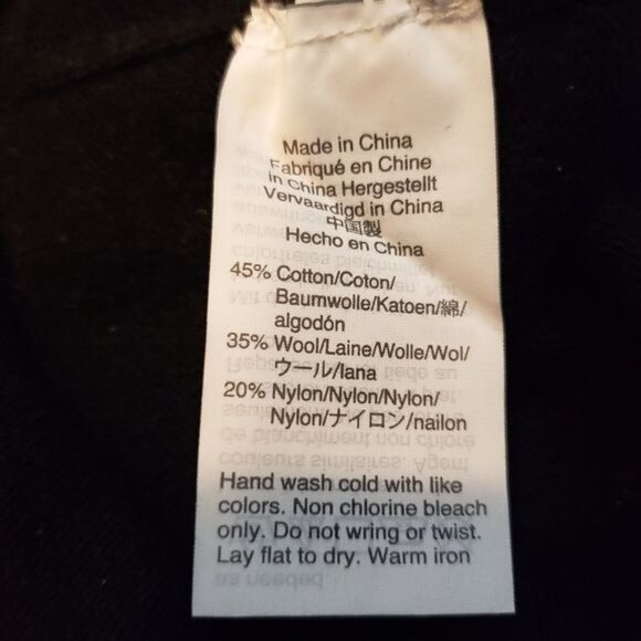 J. Crew Mercantile Black Wool Blend Crew Neck Sweater Women's Size Small - Picture 6 of 7